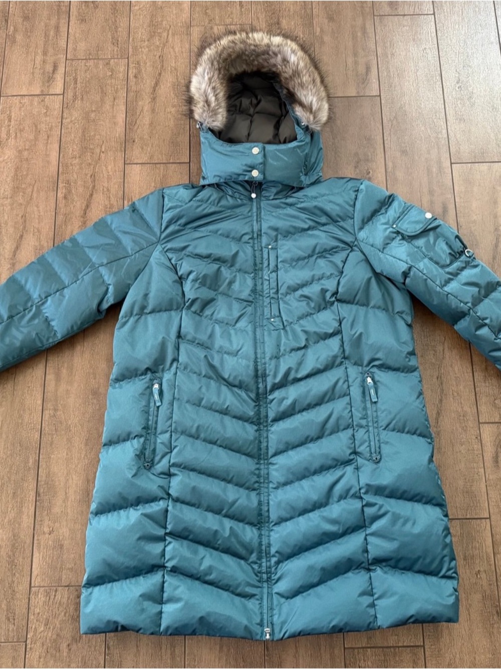 Eddie Bauer Superior Down Parka Fall/Holiday 21 Teal/Green Women's Sz 2X